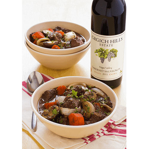 Cabernet-Laced Beef Stew with Vegetables