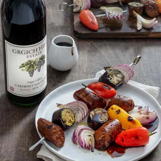 Grilled Sausages and Summer Vegetables