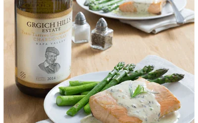 Poached Salmon with Béarnaise Sauce