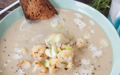 Cauliflower Bisque with Seared Scallops