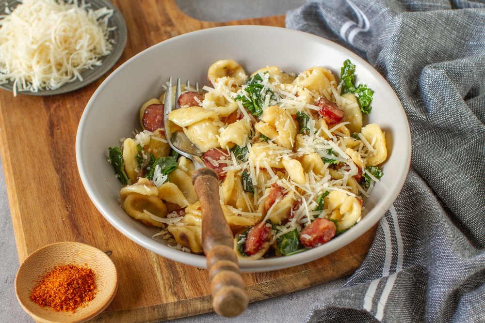 Spicy Pasta with Kale and Italian Sausage