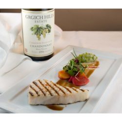 Grilled escolar with Chardonnay
