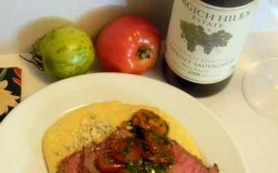 Tri-Tip Roast with Tomato Sauce and Gorgonzola Polenta