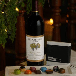 Chocolates and wine